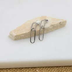 Maison de la Bijouterie Boucles D'Oreilles<Boucles d'oreilles femme Pendantes argent rhodié Z5W4UZ0