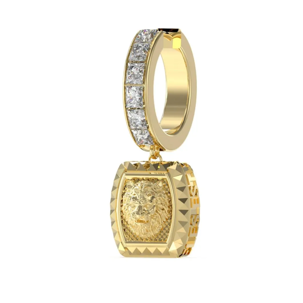 Guess Bijoux Boucles D'Oreilles<Boucles d'oreilles Homme Lion King JUME05006JWYG Acier Doré