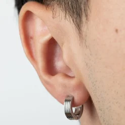 Lotus Style Bijoux Boucles D'Oreilles<Boucles d'oreilles Homme Men'S Earrings - LS2154-4-1 Acier