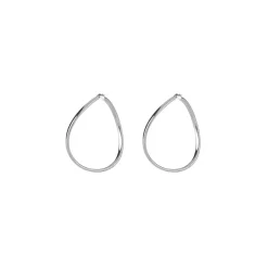 Guess Bijoux Boucles D'Oreilles<Boucles D'Oreilles Hoops I Did It Again Acier Rhodié Vague Extra Légères Argent