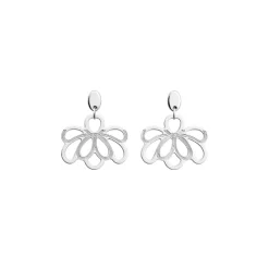 Les Georgettes Boucles D'Oreilles<Boucles d'oreilles Argent Agate Flora 25 Mm