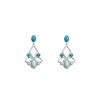 Les Georgettes Boucles D'Oreilles<Boucles d'oreilles Argent Agate P-Rosace 16 Mm