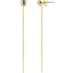 Les Interchangeables Boucles D'Oreilles<Boucles d'oreilles A56670 - Serti PM Or Jaune Cristal