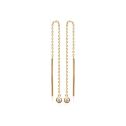 Maison de la Bijouterie Boucles D'Oreilles<Boucles d'oreilles pendantes plaqué or oxyde de zirconium Y53WYZ0