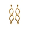 Maison de la Bijouterie Boucles D'Oreilles<Boucles d'oreilles Pendantes torsadées plaqué or Y364U00