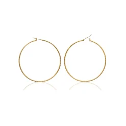 Maison de la Bijouterie Boucles D'Oreilles<Boucles d'oreilles plaqué or créoles 60mm Y6Z4U60