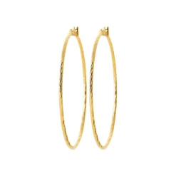 Maison de la Bijouterie Boucles D'Oreilles<Boucles d'oreilles plaqué or créoles 50mm Y6Z4U50