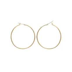 Maison de la Bijouterie Boucles D'Oreilles<Boucles d'oreilles plaqué or créoles 50mm Y6Z4U50