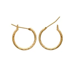 Maison de la Bijouterie Boucles D'Oreilles<Boucles d'oreilles plaqué or créoles 16mm Y6Z4UZ6