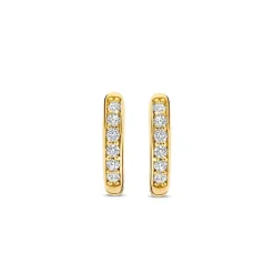 Ti Sento Boucles D'Oreilles<Boucles D'Oreilles - 7954ZY Argent Anneaux Et Pavage Doré