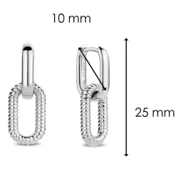 Ti Sento Bague<Boucles d'oreilles Wonders of Past and Future 7831ST Femme Argent