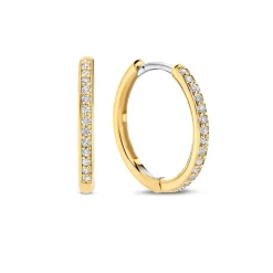 Ti Sento Boucles D'Oreilles<Boucles D'Oreilles - 7959ZY Argent Créoles Et Pavage Doré