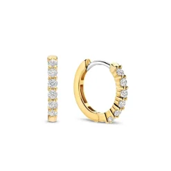 Ti Sento Boucles D'Oreilles<Boucles D'Oreilles - 7957ZY Argent Anneaux Et Pavage Doré