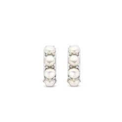 Ti Sento Boucles D'Oreilles<Boucles D'Oreilles - 7962PW Rhodié Et Perles Synthétiques Argent