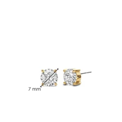 Ti Sento Boucles D'Oreilles<Boucles D'Oreilles - 7319ZY Argent Oxydes De Zirconium Doré