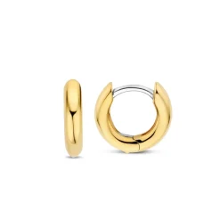 Ti Sento Boucles D'Oreilles<Boucles D'Oreilles - 7954YS Argent Anneaux Et Pavage Doré