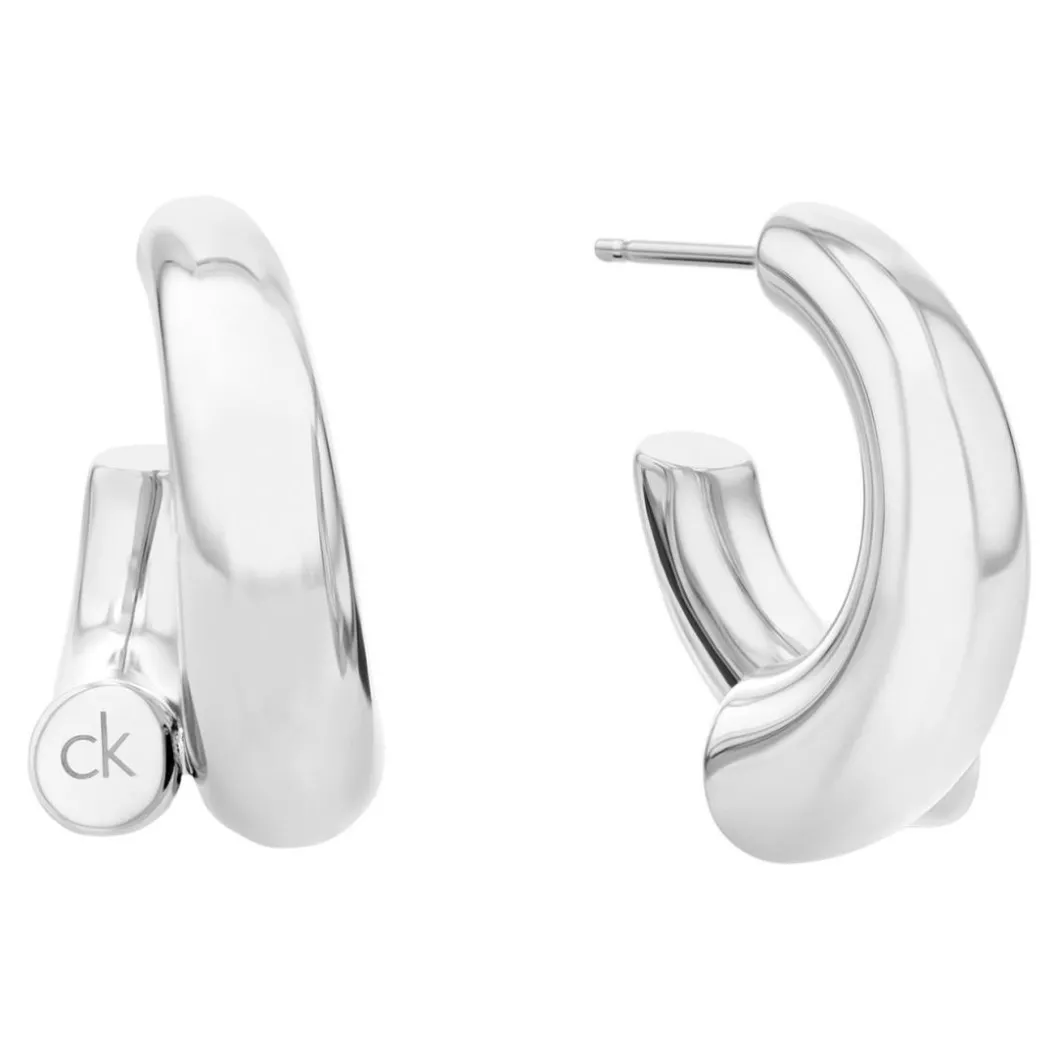 Calvin Klein Bijoux Boucles D'Oreilles<Boucles oreilles Ck Spiral - 35000764 Acier Argent