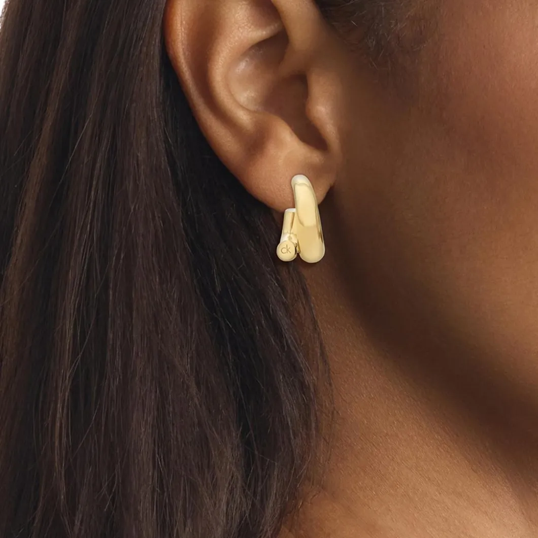 Calvin Klein Bijoux Boucles D'Oreilles<Boucles oreilles Ck Spiral - 35000765 Acier Doré