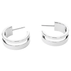 Calvin Klein Bijoux Boucles D'Oreilles<Boucles oreilles Geometric Essentials Sculptural - 35000677 Acier Argent