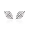 Maison de la Bijouterie Boucles D'Oreilles<Boucles oreilles fantaisie feuille Argent W54WZ00