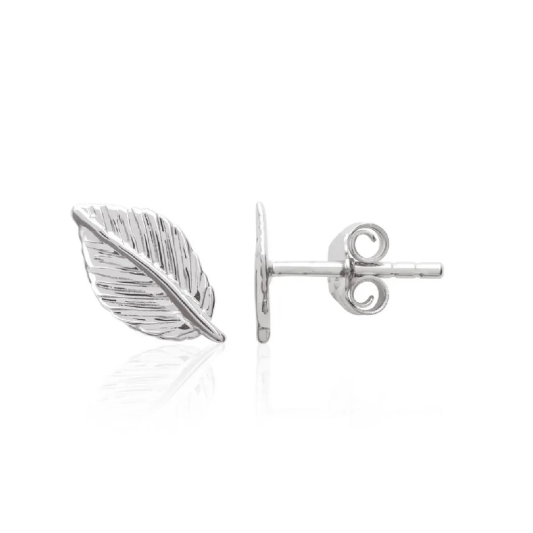 Maison de la Bijouterie Boucles D'Oreilles<Boucles oreilles fantaisie feuille Argent W54WZ00