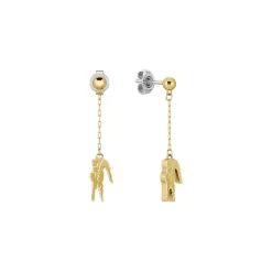 Lacoste Boucles D'Oreilles<Boucles oreilles Crocodile - 2040472 Acier Doré