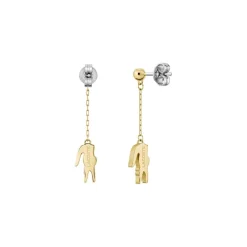 Lacoste Boucles D'Oreilles<Boucles oreilles Crocodile - 2040472 Acier Doré