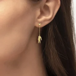 Lacoste Boucles D'Oreilles<Boucles oreilles Crocodile - 2040472 Acier Doré