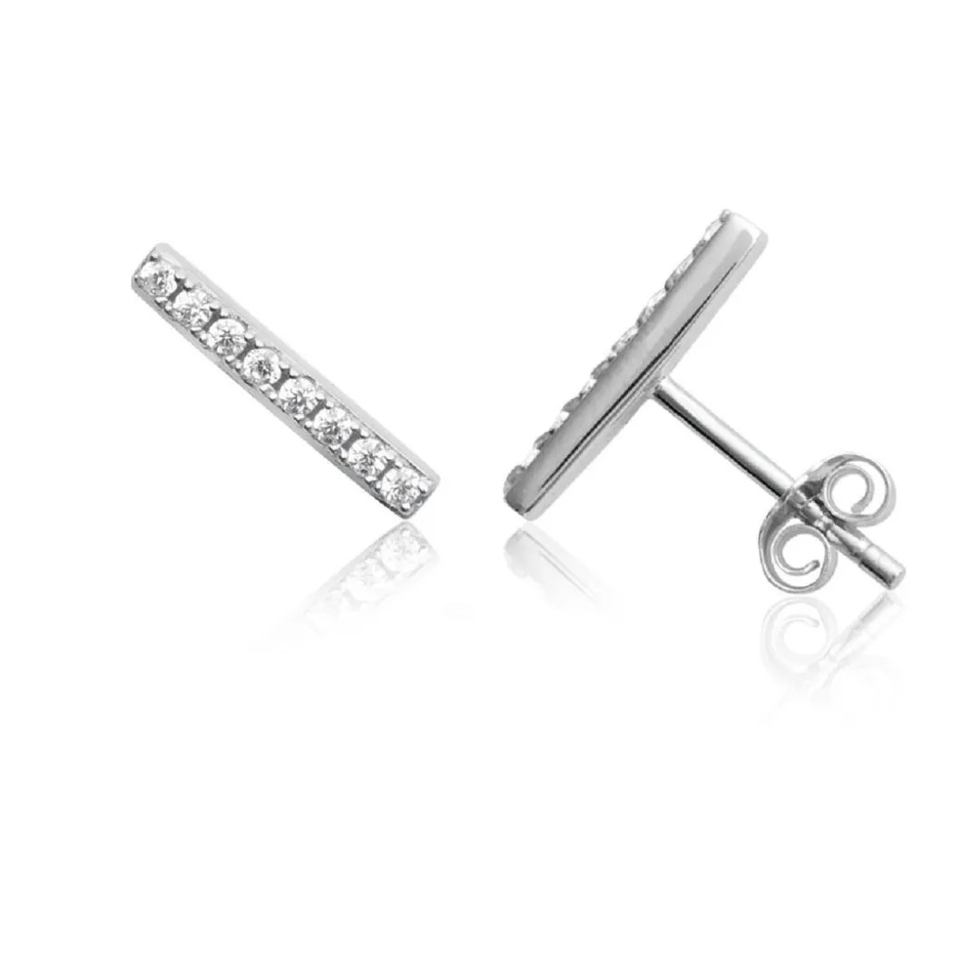 Maison de la Bijouterie Boucles D'Oreilles<Boucles oreilles oxyde de zirconium Argent Z5YW4Z0