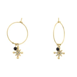 Pierre Lannier Bijoux Boucles D'Oreilles<Boucles oreilles Australe - BJ22A2231 Acier Doré