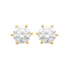 Maison de la Bijouterie Boucles D'Oreilles<Boucles oreilles plaqué or oxyde zirconium 6mm Y0YZ5366Z