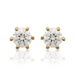 Maison de la Bijouterie Boucles D'Oreilles<Boucles oreilles plaqué or oxyde zirconium 5mm Y0YZ5365Z