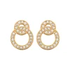 Maison de la Bijouterie Boucles D'Oreilles<Boucles oreilles puces double ronds plaqué or Y5ZV4Z0