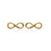 Maison de la Bijouterie Boucles D'Oreilles<Boucles oreilles puces infinity plaqué or Y4UVY00