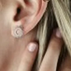 Maison de la Bijouterie Boucles D'Oreilles<Boucles oreilles puces soleil Argent W564V00