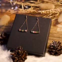 Sloya Boucles D'Oreilles<Boucles oreilles Piana en pierres Agate Aquatique Vert