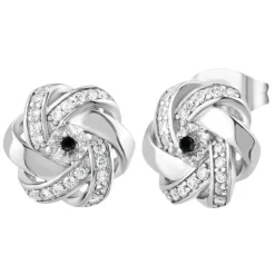 So Charm Bijoux Boucles D'Oreilles<Boucles Oreilles So Charm - BD2034-ARGENT-BO-DIAMANT - Boucles D'Oreilles Argentées