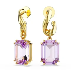Swarovski Boucles D'Oreilles<Boucles oreilles Millenia 5694784 Plaqué or Violet