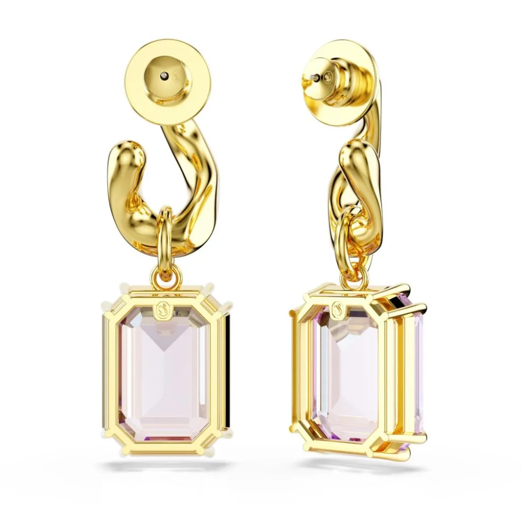 Swarovski Boucles D'Oreilles<Boucles oreilles Millenia 5694784 Plaqué or Violet