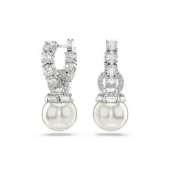 Swarovski Boucles D'Oreilles<Boucles oreilles Matrix Pearl - 5691716 Métal rhodié Argent