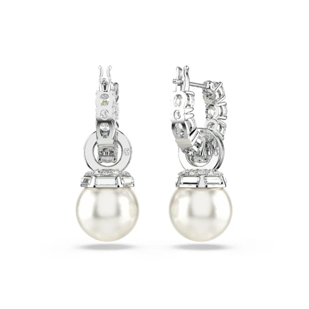 Swarovski Boucles D'Oreilles<Boucles oreilles Matrix Pearl - 5691716 Métal rhodié Argent