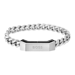 Boss Bijoux Bracelet<Bracelet Boss pour Homme en Acier Argenté
