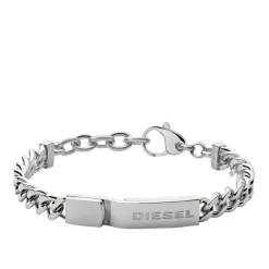 Diesel Bijoux Bracelet<Bracelet Diesel Stacked DX0966040 - Bracelet Gourmette Chromée