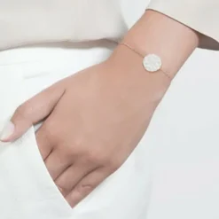 Maison de la Bijouterie Bracelets<Bracelet fantaisie rond martelé Femme Argent WYZ600ZV