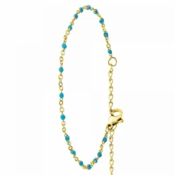 Angèle M Bijoux Bracelets<Bracelet Femme B2395-BLEU - Angèle M Doré