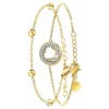 Angèle M Bijoux Bracelets<Bracelet Femme B2125-BLANC+B2371-DORE - Angèle M