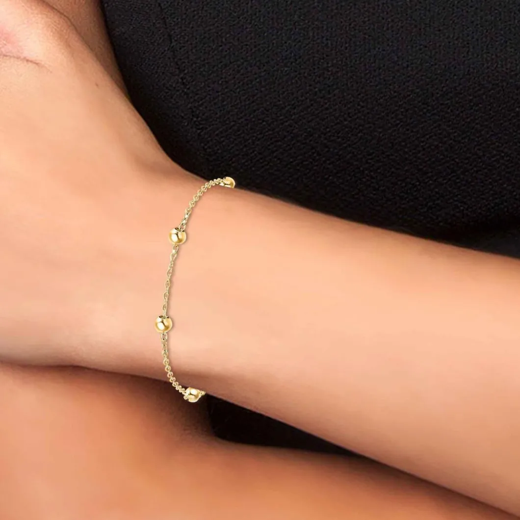 Angèle M Bijoux Bracelets<Bracelet Femme B2371-DORE - Angèle M Doré