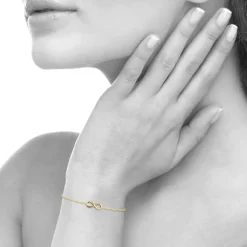 Maison de la Bijouterie Bracelets<Bracelet Femme infinity plaqué or UYZYU3ZV