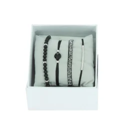 Les Interchangeables Bracelets<Bracelet Femme - A56393 Strass Box Fabric 4