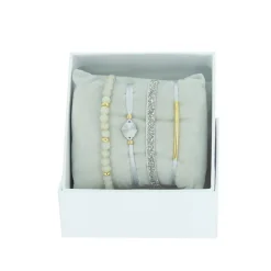 Les Interchangeables Bracelets<Bracelet Femme - A56378 Strass Box Fabric 4